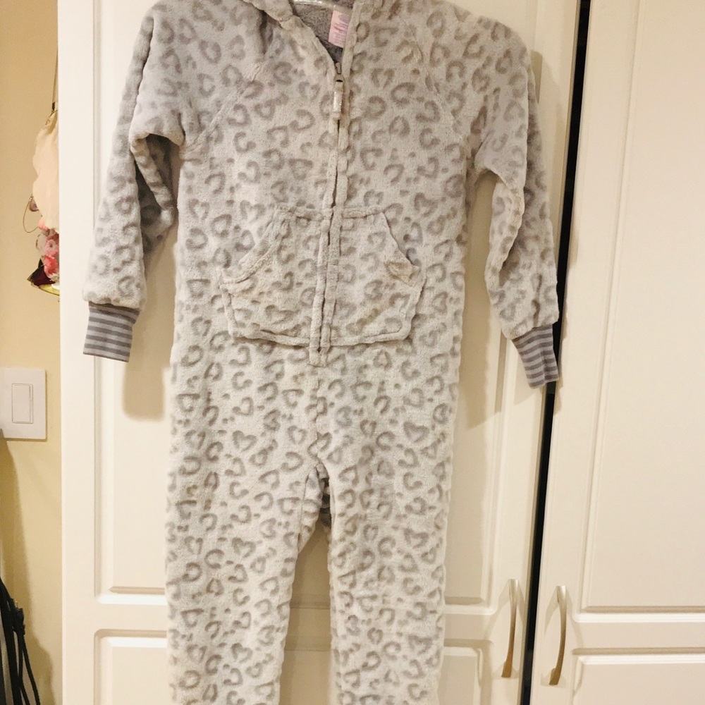 Fluffy onesie winter pajamas